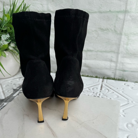 STUART WEITZMAN Max 85 Pointed Toe Bootie Black suede size 6 - Picture 7 of 13